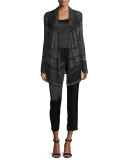 Liquid Satin Side Zip Cropped Pants