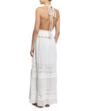 Braided Love Crocheted Maxi Halter Dress