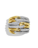 Labyrinth Triple-Loop Ring with Diamonds