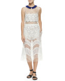 Iris Layered Dress, White