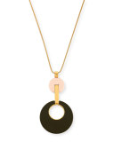 Havana Deco Long Pendant Necklace