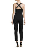 Bene Halter Sleeveless Slim Jumpsuit 