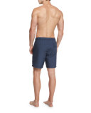 Pin-Dot Swim Trunks, Midnight
