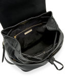 Avery Leather Backpack, Black