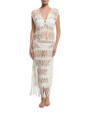 Waterlily Raven Crocheted Coverup Dress