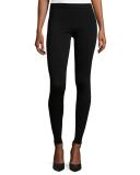 Stretch-Wool Leggings, Black