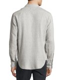 Stitch-Pattern Button-Front Shirt