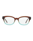 amilia rectangle readers, brown/blue