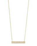 Pavé Diamond Bar Roll Necklace