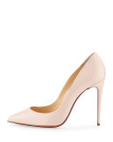Pigalles Follies Patent 100mm Red Sole Pump, Ballerina Pink