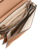 Faye Medium Leather Shoulder Bag, Tan