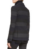 Kanae Khan Striped Blazer, Gray