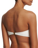 Antibes Scalloped Swim Top, Off White