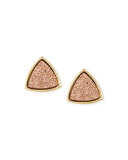 Nanette Triangle Earrings, Rose Gold