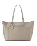 Panama East-West Zip Tote Bag, Dove
