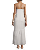 Morin Striped Camisole Maxi Dress, Chalk/Navy