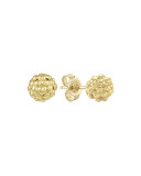 Caviar 18k Gold Stud Earrings