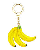 bananas key fob, yellow/multi