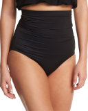 High-Waist Bikini Swim Bottoms