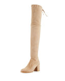 Tieland Suede Over-the-Knee Boot
