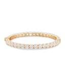 18K Rose Gold Diamond Eternity Bangle, 17.05 TCW