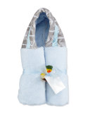 Arrow Hooded Towel, Blue/Slate