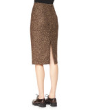 Tweed Slim Pencil Skirt