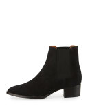 Dara Suede Chelsea Boot, Black