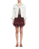 Amory Zigzag Racerback Top, Burgundy