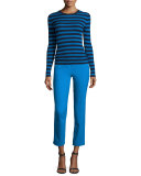 Samantha Cropped Skinny Pants, Wave