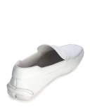 Leather Slip-On Loafer with Rubber Sole