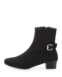 Yannik Weatherproof Quilted Ankle Boot, Black