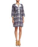 Sophie Ikat-Print Cotton Tunic