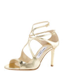 Ivette Mirrored Crisscross Sandal