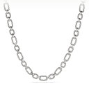 12.5mm Cushion Link Chain Necklace with Diamonds