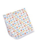 Born to Run Animal Printed Baby Blanket, Yellow
