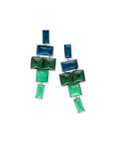 925 Rock Candy Stacked Linear Post Drop Earrings in Taffeta
