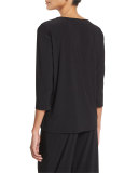 3/4-Sleeve Stretch-Knit Top