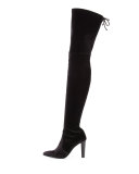 Alllegs Velvet Over-the-Knee Boot, Nero