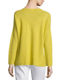 Long-Sleeve Organic Linen Box Top