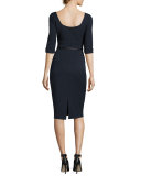 Jackie 3/4-Sleeve Sheath Dress
