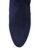 Highland Suede Over-The-Knee Boot, Nice Blue