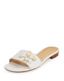 Heidi Floral Flat Slide Sandal