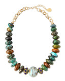 Beaded Opal Necklace, Multi