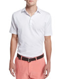 Perfect Short-Sleeve Pique Polo Shirt, White