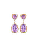 Signature Amethyst & Diamond Drop Earrings