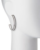 Reckless Dare Black Gold/Diamond Hoop Earrings