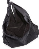 Bindle Pleated Silk Mesh Hobo Bag