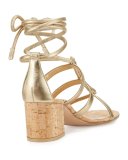 Cayman Lace-Up Metallic 60mm Sandal, Mekong