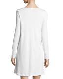 Frida Long-Sleeve Nightgown, White